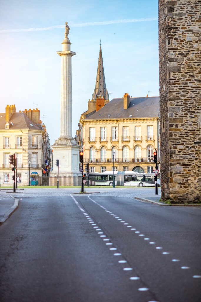 Nantes city in France