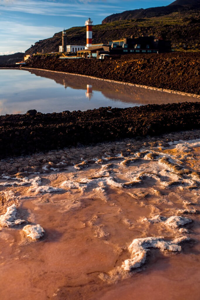 Salt manufacturing on La Palma island